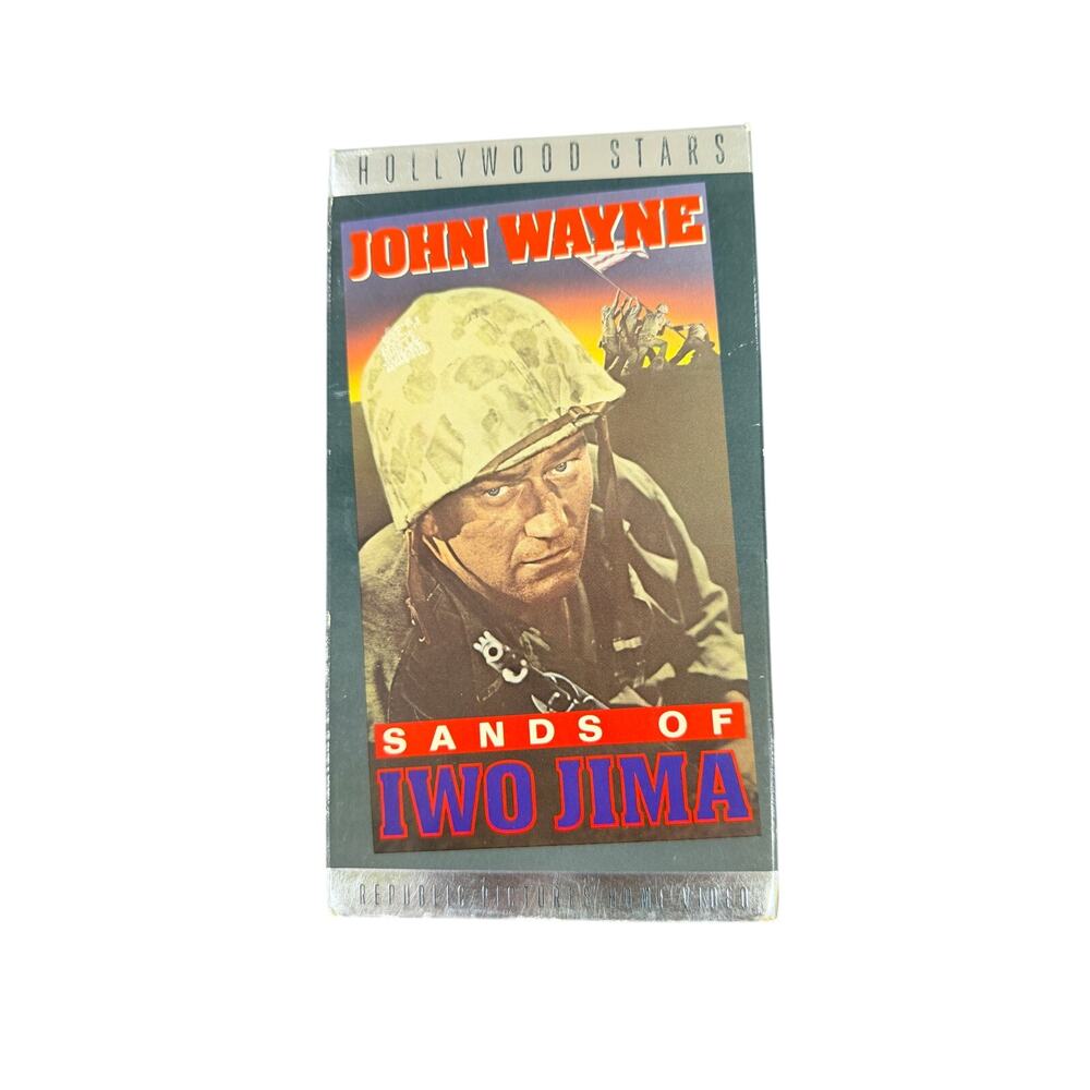 Sands of Iwo Jima VHS John Wayne Hollywood Stars Tested Tape